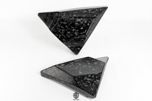 Triangle Side Covers Forged Carbon