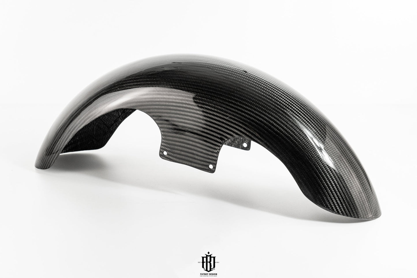 Shortie Front Fender in Twill Carbon