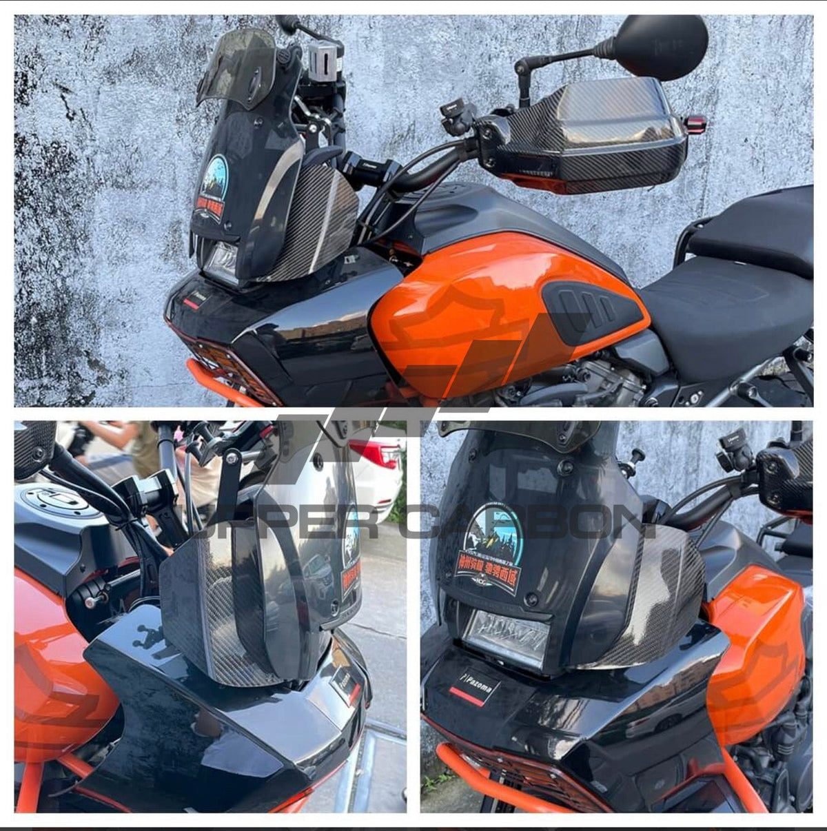 Harley Davidson Pan America Carbon Fiber Wind Deflectors