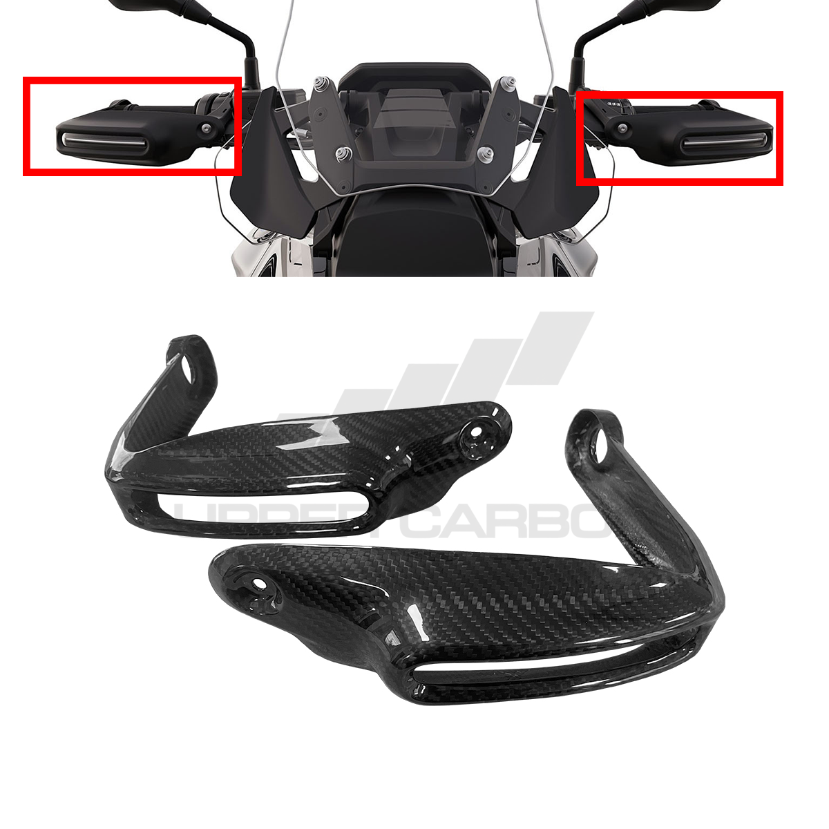 BMW R1300 GS/GSA Carbon Fiber Handguards