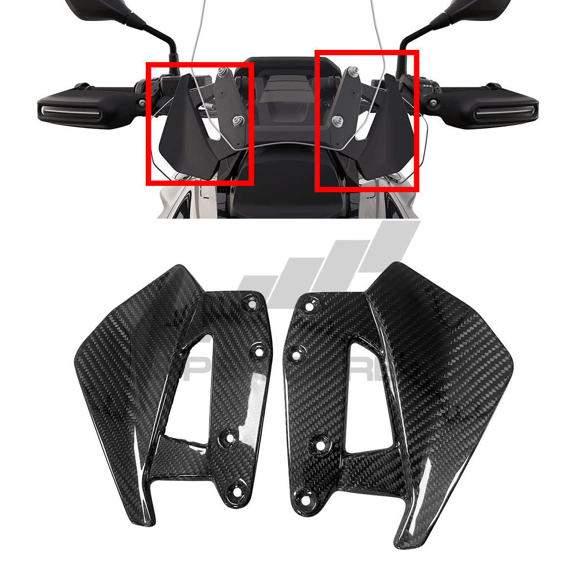 BMW R1300 GS/GSA Carbon Fiber Deflector