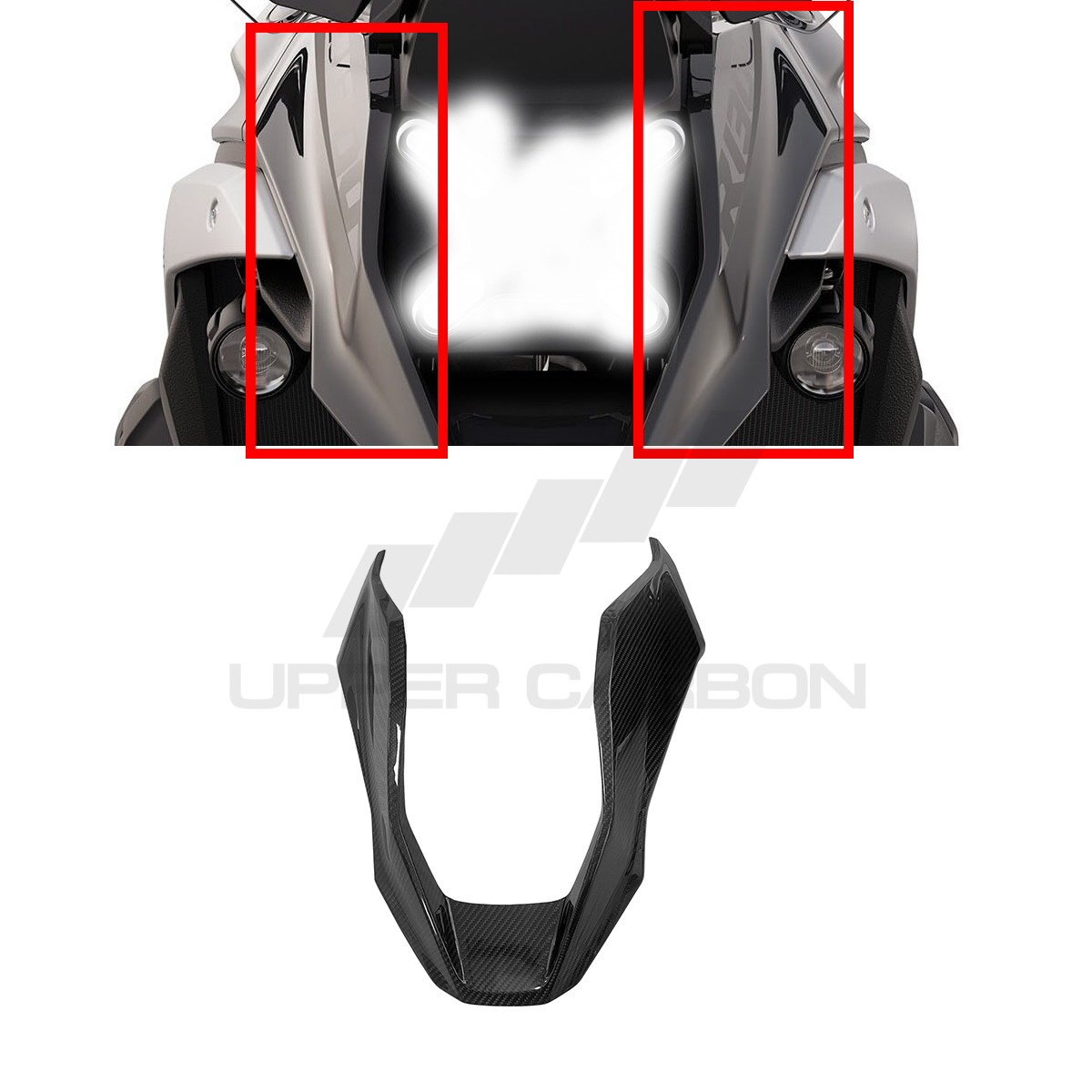 BMW R1300 GS/GSA Carbon Fiber Front Nose Fairing
