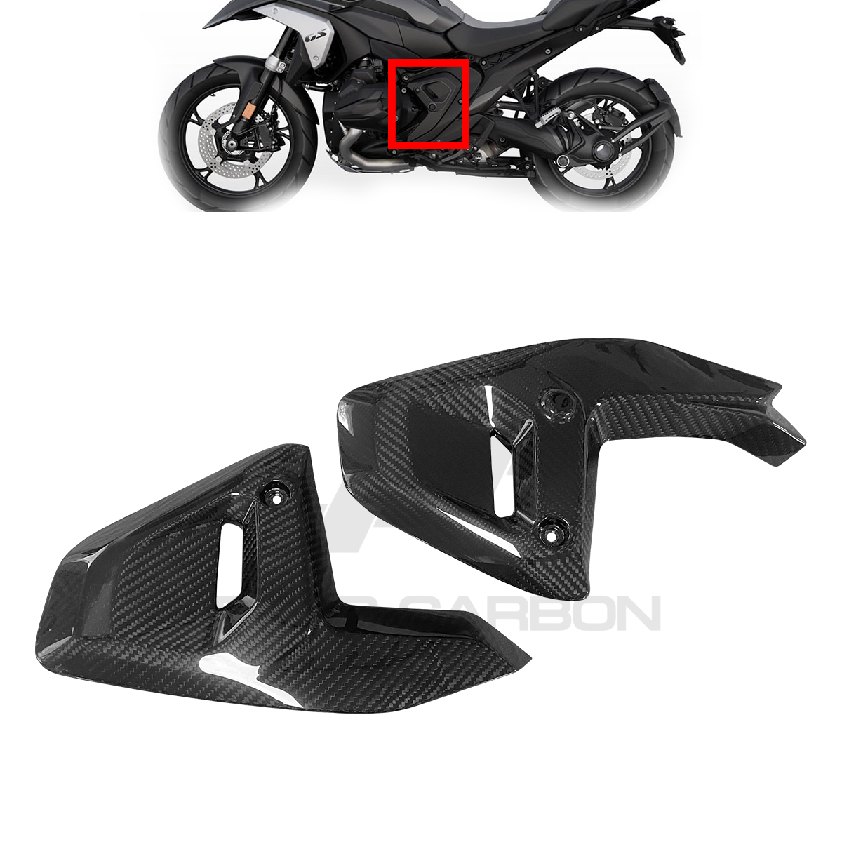 BMW R1300 GS/GSA Carbon Fiber Side Panels