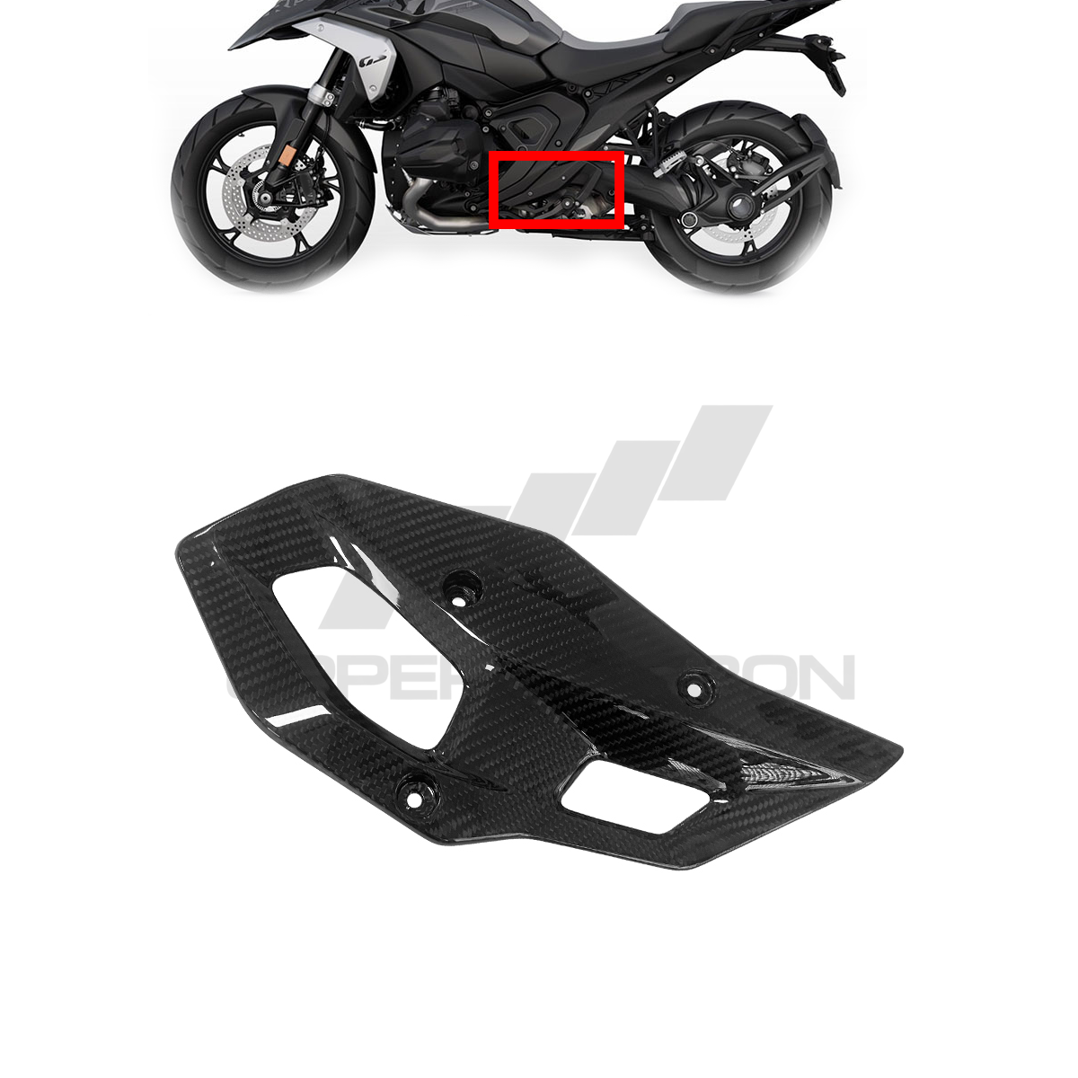 BMW R1300 GS/GSA Carbon Fiber Foot Guards