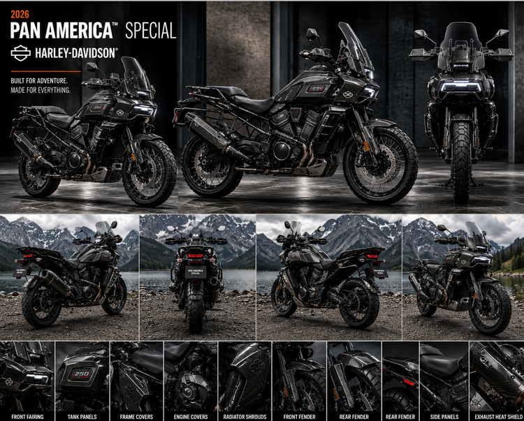 Harley Davidson Pan America Carbon Parts