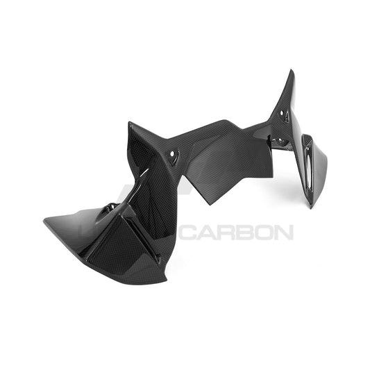 BMW R1250 GS/GSA Carbon Fiber Wind Deflector On The Cockpit