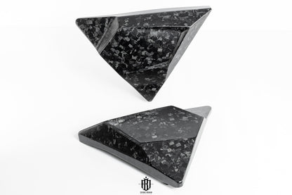 Triangle Side Covers Forged Carbon