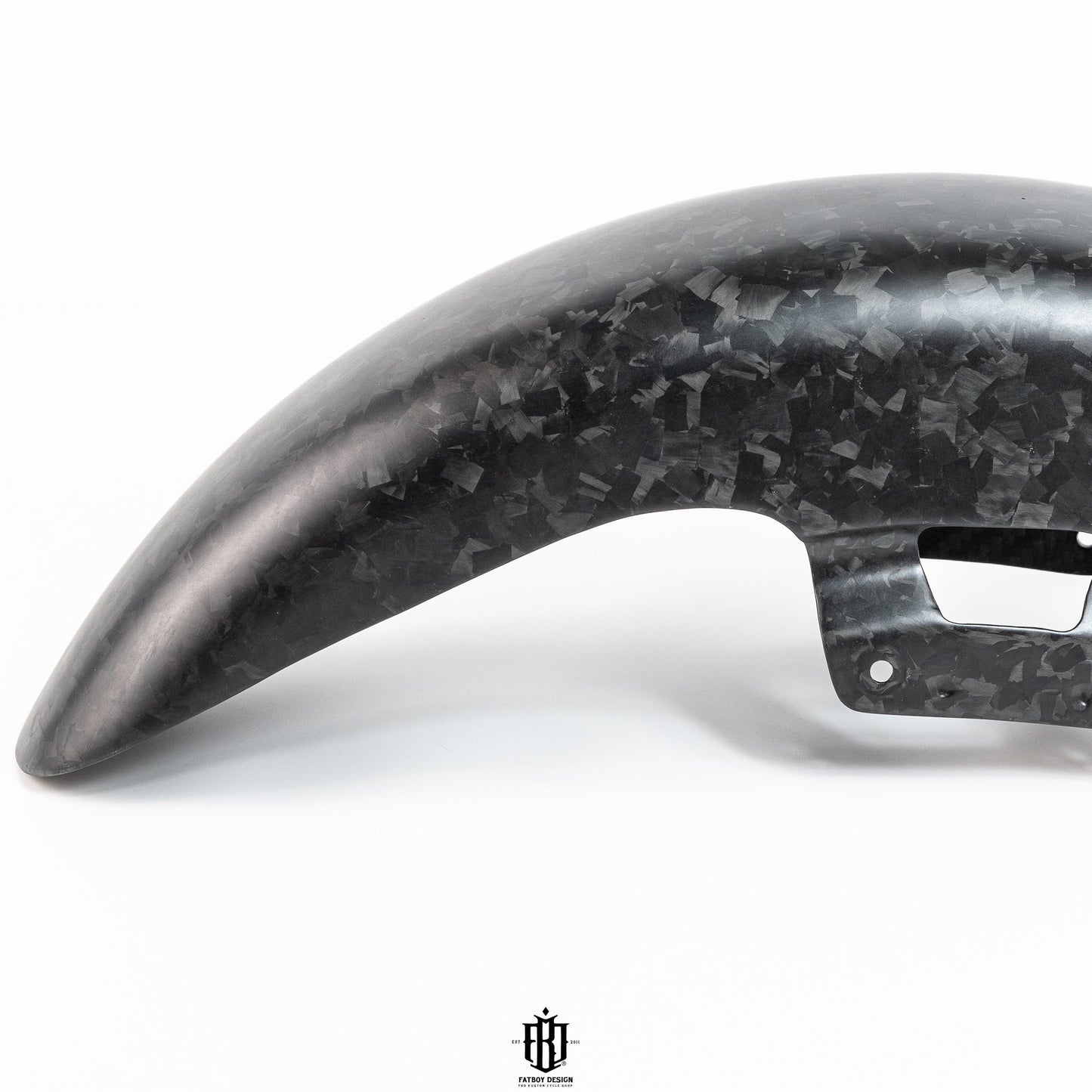 24+ Harley Davidson Carbon Fiber Front Fender, Forged Carbon