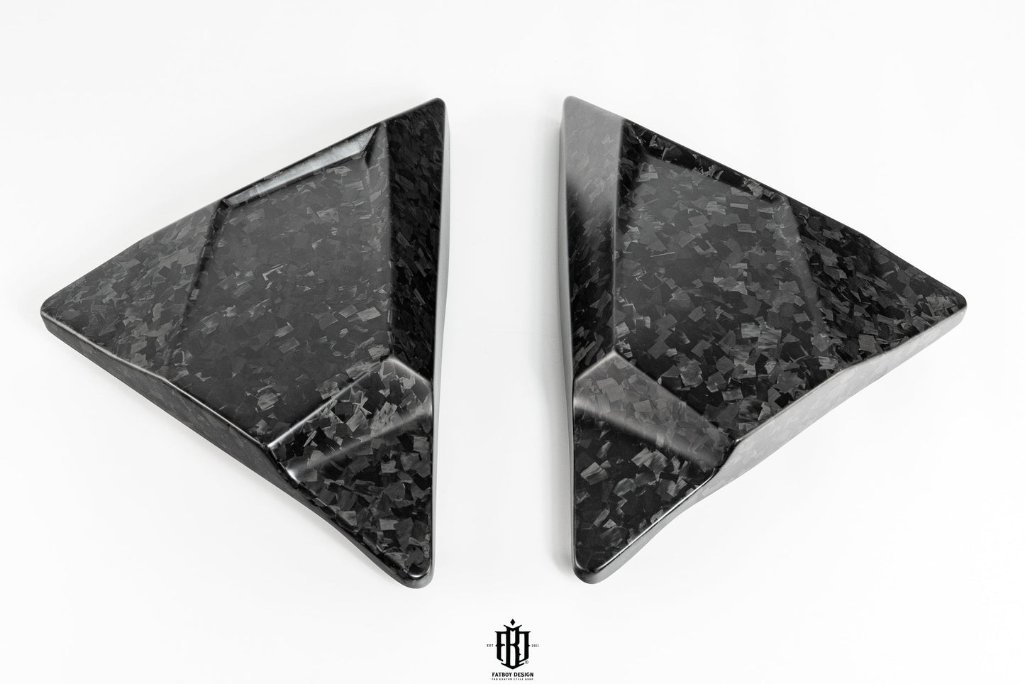Triangle Side Covers Forged Carbon