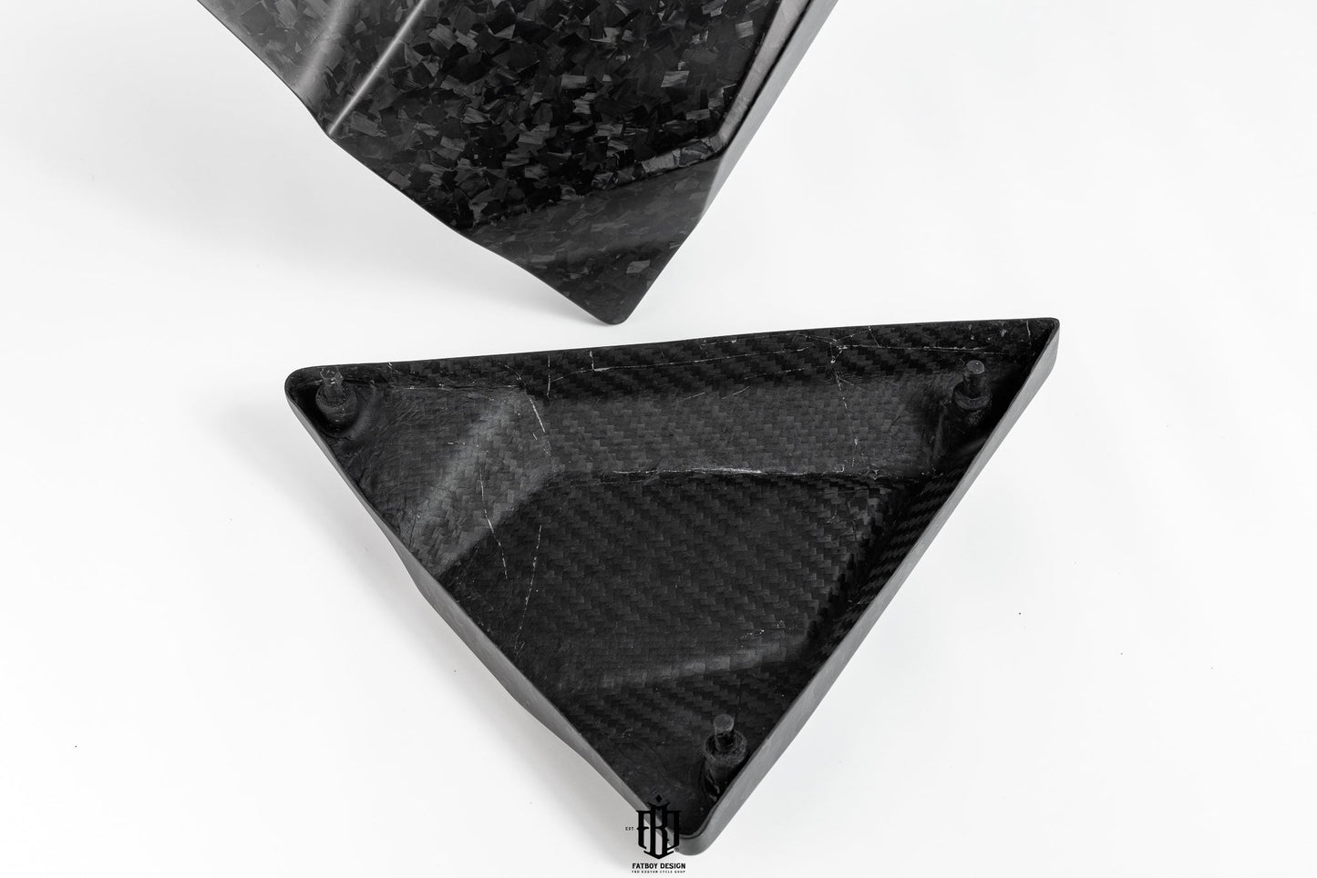 Triangle Side Covers Forged Carbon
