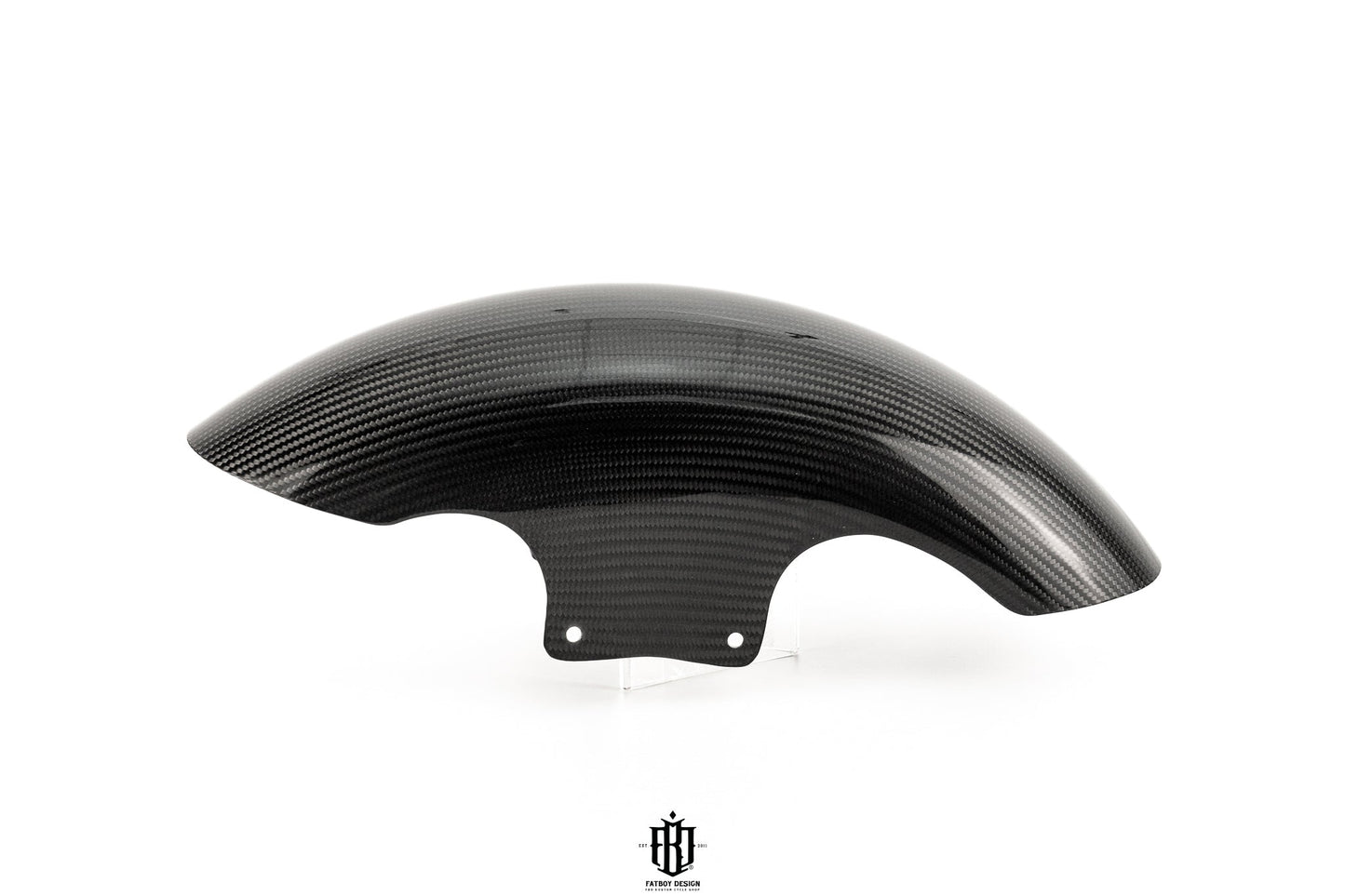 Shortie Front Fender in Twill Carbon