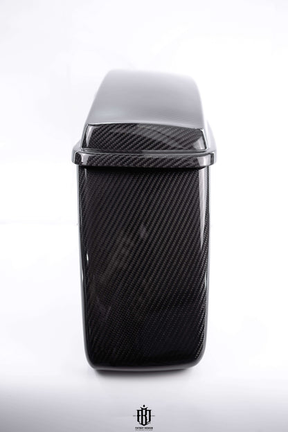 Harley Touring Carbon Fiber Saddle Bags + lids