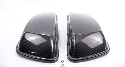 Harley Touring Carbon Fiber Saddle Bags + lids