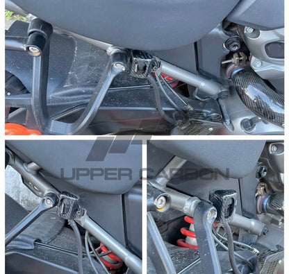 Harley Davidson Pan America Carbon Fiber Brake Reservoir Covers
