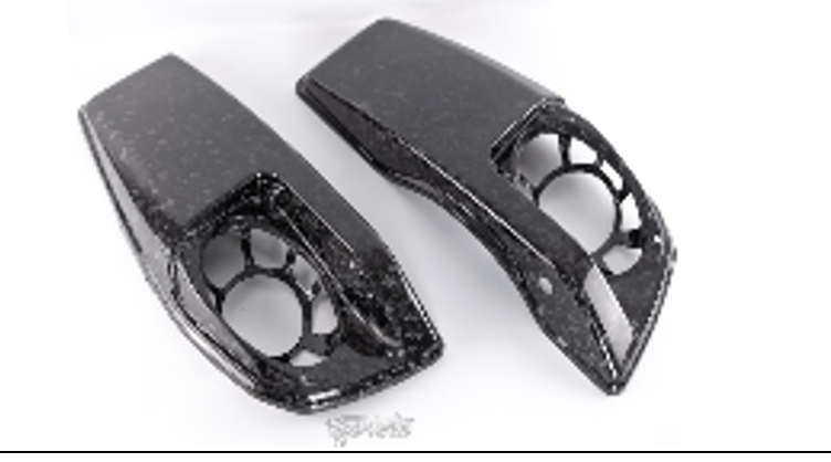 24 + Harley Davidson Forged Carbon Fiber Saddle Bag Lids