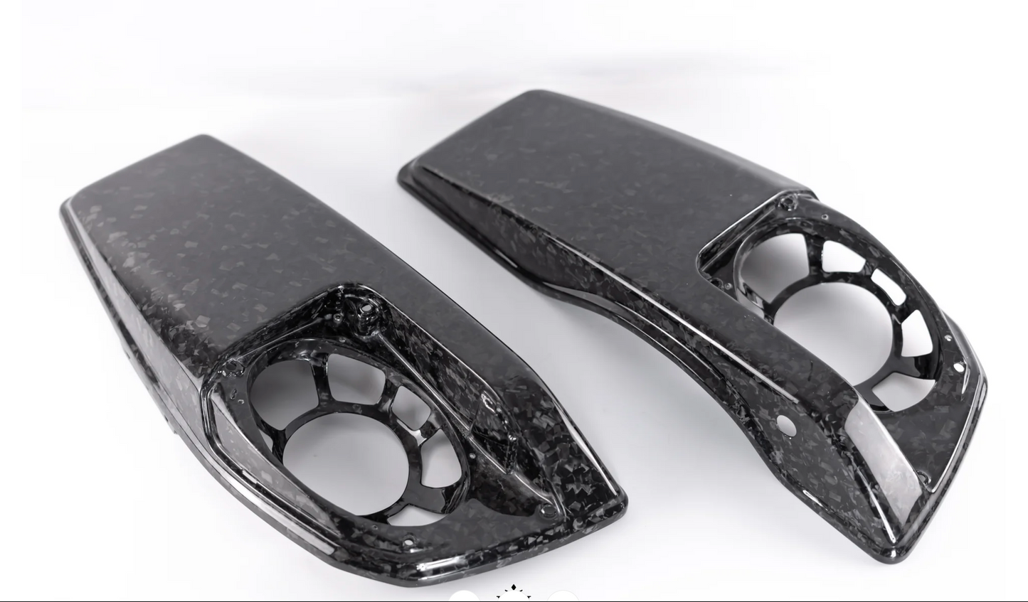 Harley Davidson 24+ Touring Carbon Fiber Saddle Bag Lids w/Speaker Cut outs